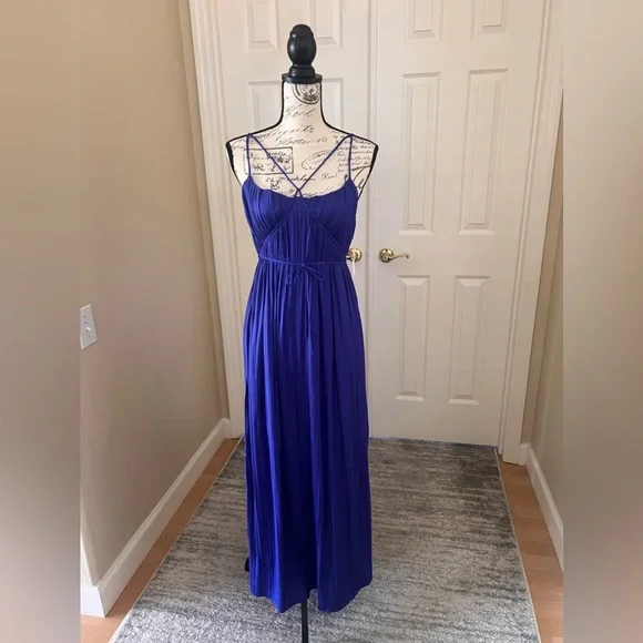 sachin and babi light blue dress Backless Ivory Mermaid Minimalist Bridal Shower Dress